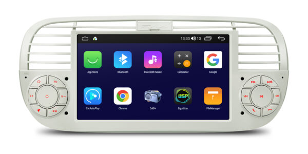 Fiat 500  | Android OS | Octa Core | 64GB ROM | IPS Screen | CarPlay & Android Auto | IDS7050FLC