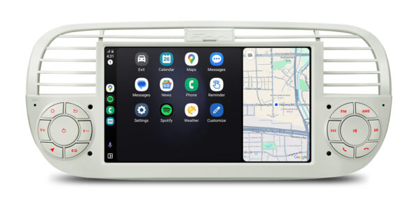 Fiat 500  | Android OS | Octa Core | 64GB ROM | IPS Screen | CarPlay & Android Auto | IDS7050FLC