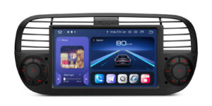 Fiat 500 | Qualcomm 665| Android 14 | Octa Core | 8GB RAM &256GB ROM | HDMI Output | IQ7450FLBP