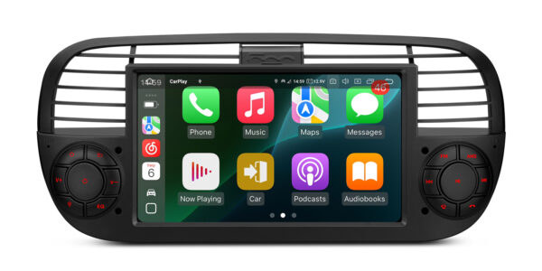 Fiat 500 | Qualcomm 665| Android 14 | Octa Core | 8GB RAM &256GB ROM | HDMI Output | IQ7450FLBP