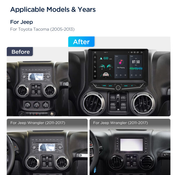 Jeep Wrangler | Android 14 | Octa Core | 4GB RAM & 64GB ROM | Global 4G LTE Solution | PX94WLJGS