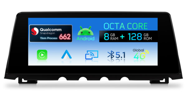 BMW | 7 Series | Android OS & OEM System | Qualcomm 662 | Octa Core | 8GB RAM & 128GB ROM | QBBH14CIB12SV