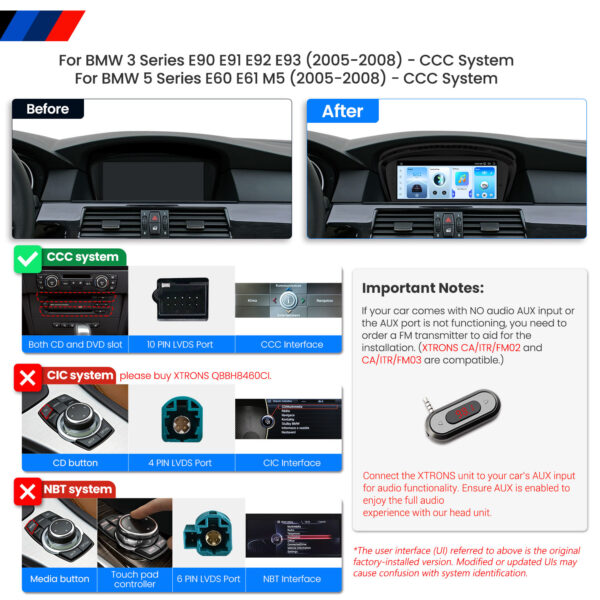 BMW | 3 / 5 Series | Android OS & OEM System | Qualcomm 662 | Octa Core | 8GB RAM & 128GB ROM | QBBH8460CC