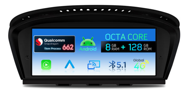 BMW | 3 / 5 Series | Android OS & OEM System | Qualcomm 662 | Octa Core | 8GB RAM & 128GB ROM | QBBH8460CC