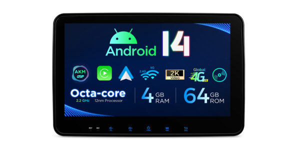 Double DIN | Android 14 | Octa Core | 4GB RAM & 64GB ROM | Global 4G LTE Solution | TX123GS