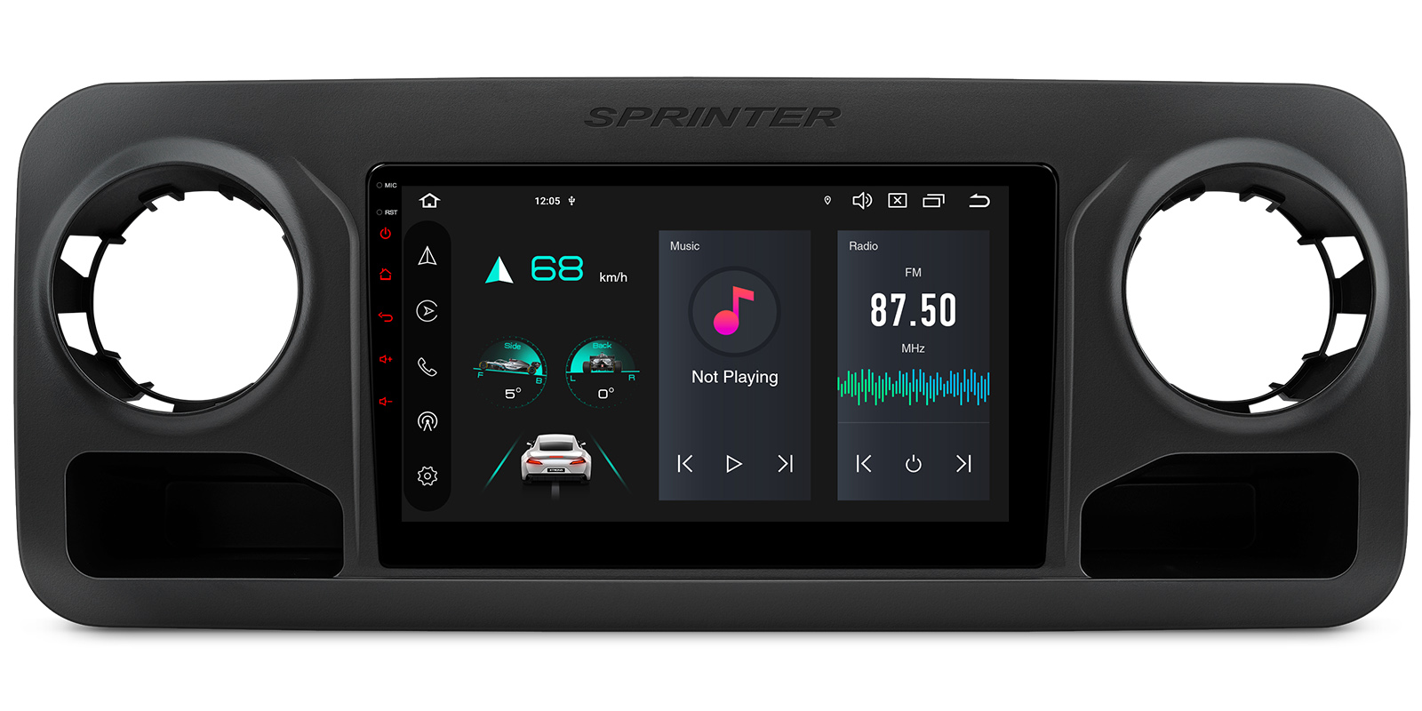 Mercedes-Benz | Sprinter | Android 14 | Octa Core | 4GB RAM & 64GB ROM | Global 4G LTE Solution | PXP14MSPGDAB