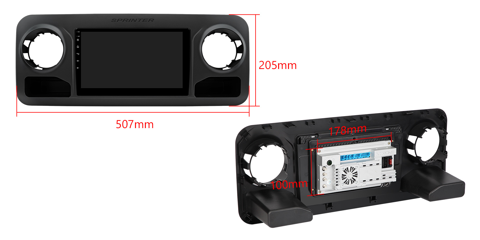 Mercedes-Benz | Sprinter | Android 14 | Octa Core | 4GB RAM & 64GB ROM | Global 4G LTE Solution | PXP14MSPGDAB
