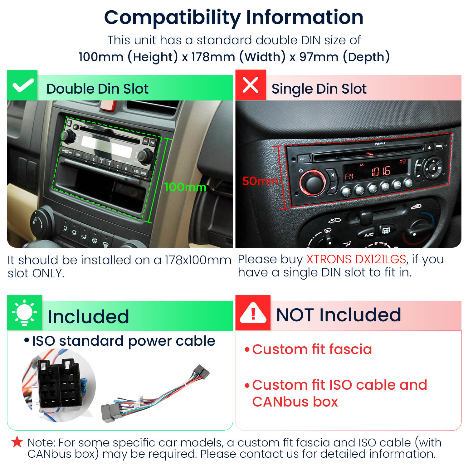 Universal | Double DIN | Android OS | Octa Core | 2GB RAM & 64GB ROM | IPS Screen | TIDS701L