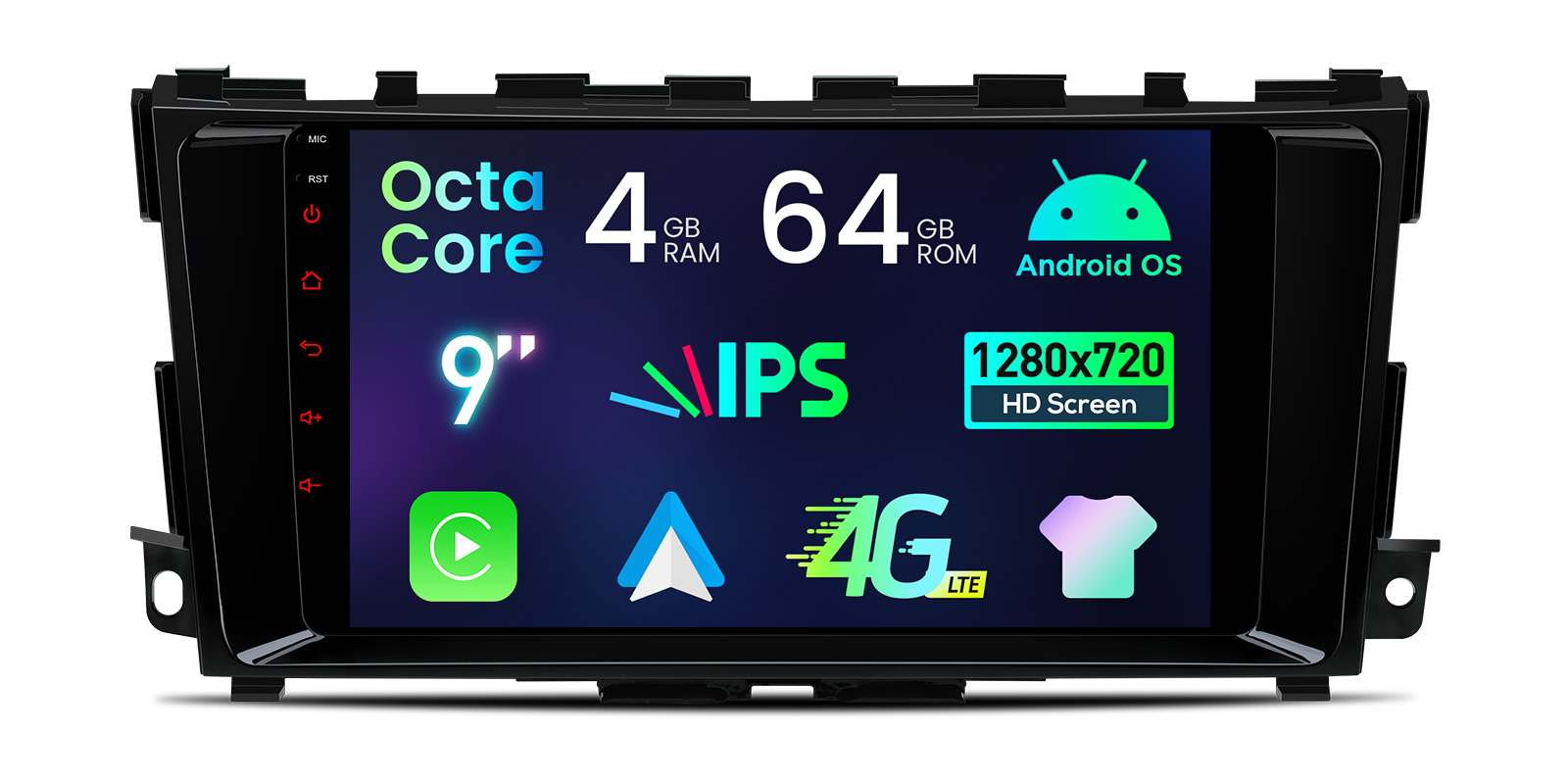 Nissan | Android OS | Octa Core | 4GB RAM & 64GB ROM | IPS Screen | IDP90AMN