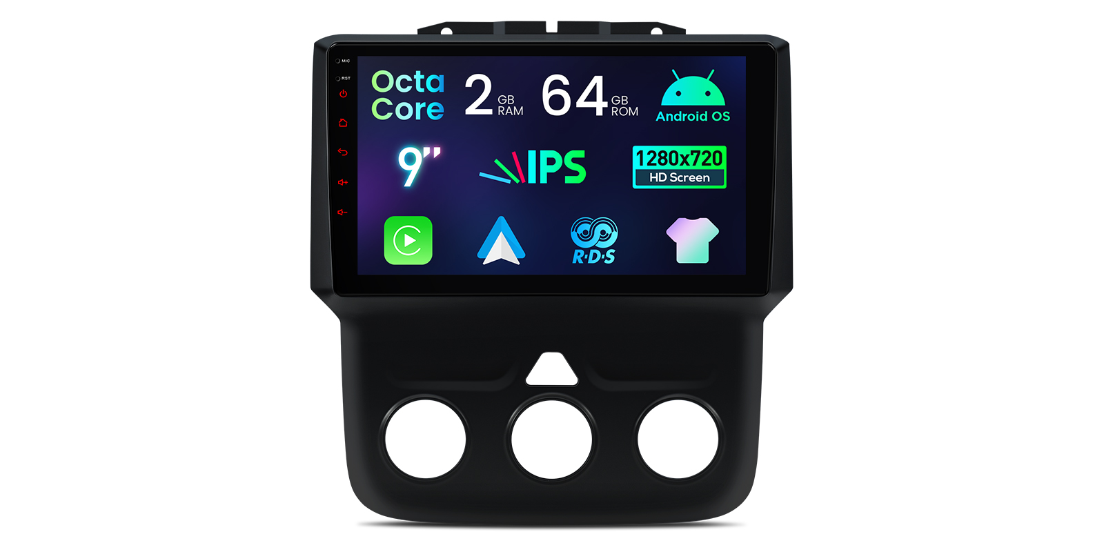 Dodge RAM | Android OS | Octa Core | 2GB RAM & 64GB ROM | 9" IPS Screen | IDSP90RMD