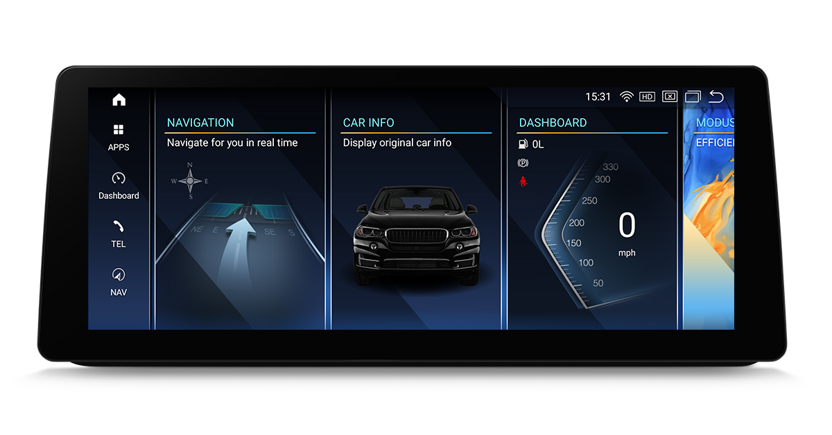 BMW | 3 series | 12.3-inch 2K Screen | Android OS | Qualcomm 680 | Octa Core | 8GB RAM & 128GB ROM | QGB24UMB12E90L