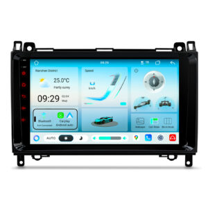 XTRONS IMHP94M245 9-inch Android 14 car stereo for Mercedes-Benz / Volkswagen Crafter — Unisoc 7865, 8GB RAM, dual Bluetooth, plug-and-play fit