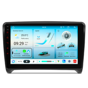 XTRONS IMHP94TTA 9-inch Android 14 car stereo for Audi TT — Unisoc 7865, 8GB RAM, dual Bluetooth, plug-and-play fit
