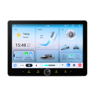 XTRONS TIMH128L 10.1-inch QLED IPS display Double Din Android 14 car stereo— Unisoc 7865, 8GB RAM, dual Bluetooth, plug-and-play fit