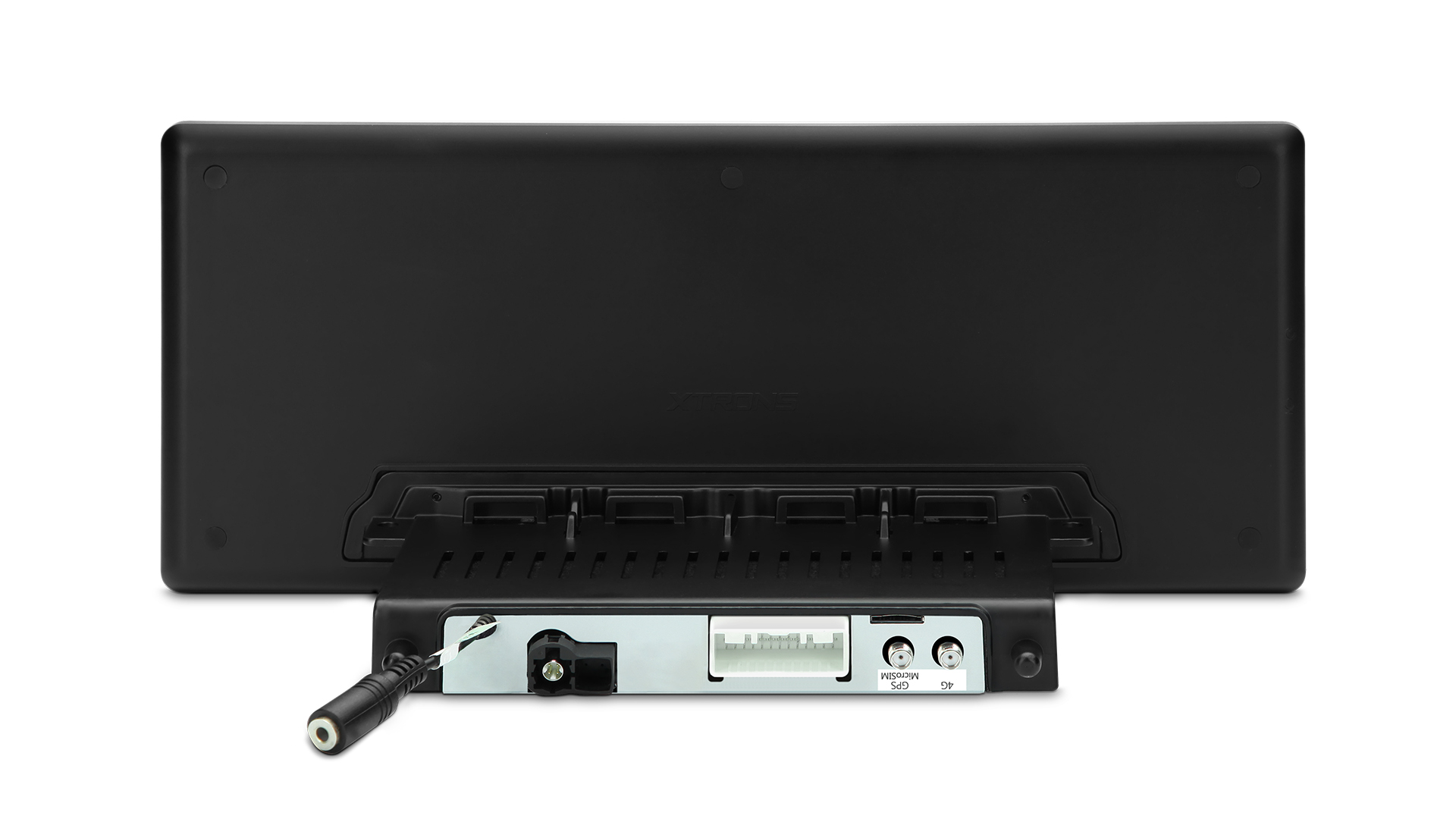 Rear panel showing QC, GPS, 4G, and PASS connector ports