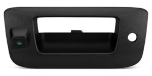 XTRONS tailgate handle reversing camera shown from the front with integrated camera lens